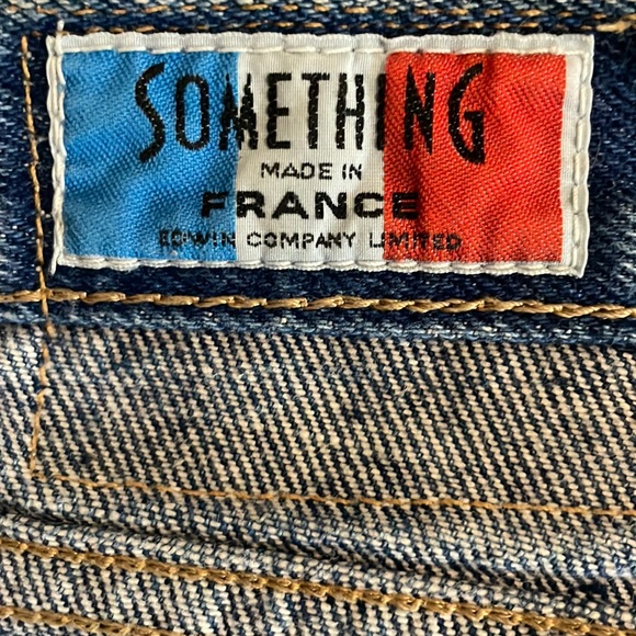 Vintage Something Made in France By Edwin Straight Tapered Leg Jeans Size XS - Picture 15 of 16